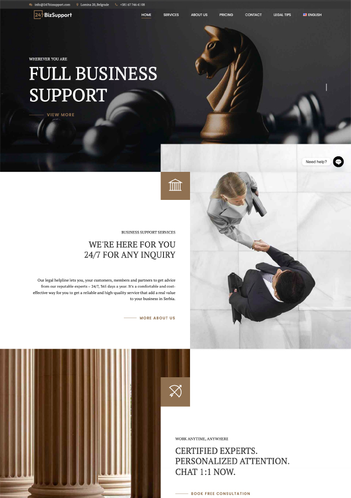 izrada wordpress sajta 247bizsupport