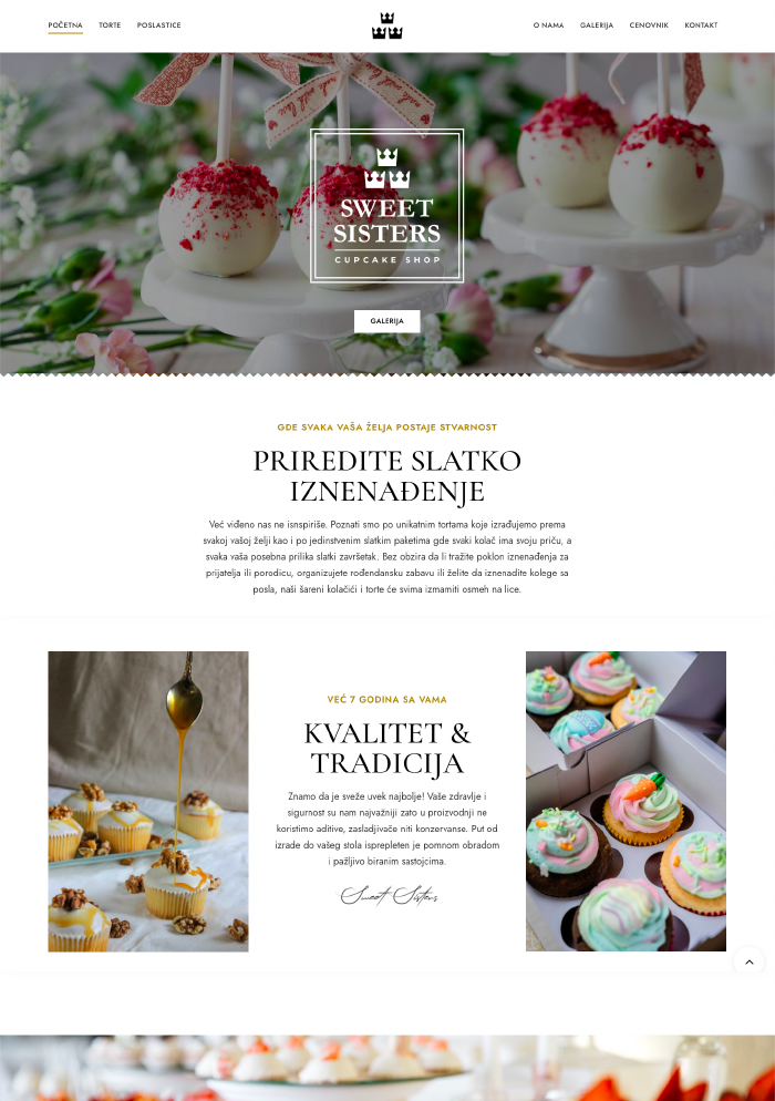 izrada wordpress sajta sweetsisiters