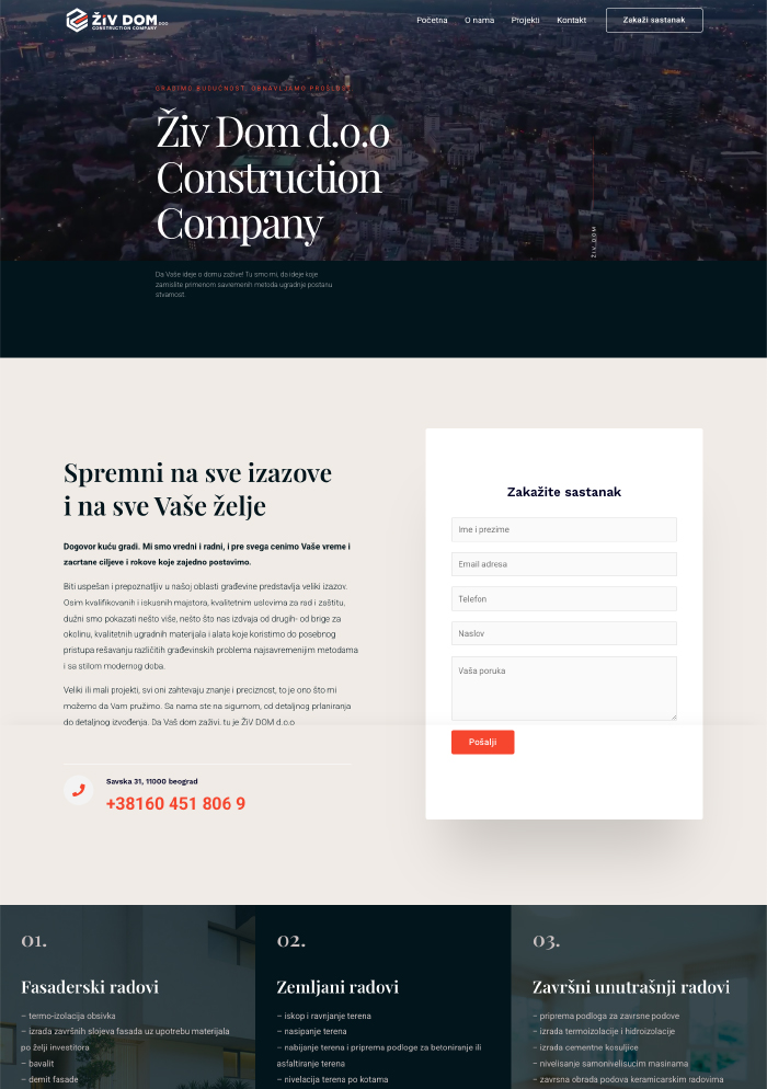 izrada wordpress sajta zivdom